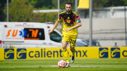 Joshua Strimling en un partido del América Sub-21 en las instalaciones de Coapa.