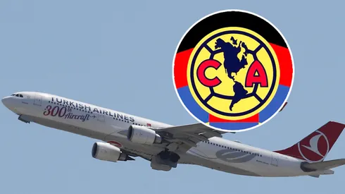 El avión del América impresionó a todos.