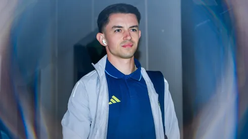 Álvaro Fidalgo llegando al Estadio Ciudad de los Deportes, para jugar un partido con el Club América.