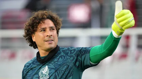Guillermo Ochoa en un partido de la Selección Mexicana en la Copa Oro 2025.