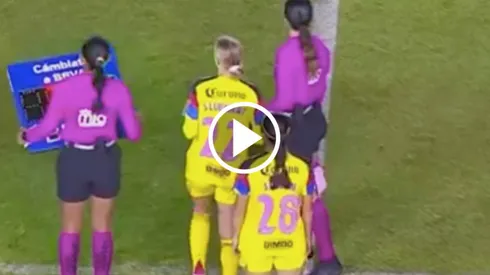 América Femenil celebró el regreso de Sarah Luebbert