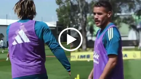 La curiosa forma en que se comunican Jona Dos Santos y Maximin