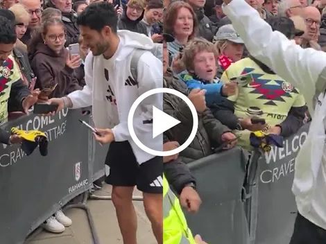 Aficionado del América sorprendió a Raúl Jiménez en Londres