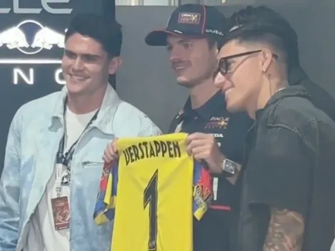 Jugadores de América acuden al Gran Premio de México 2025 y le dan tremendo regalo a Max Verstappen