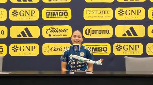 La futbolista se presentó a la última y más reciente conferencia de prensa