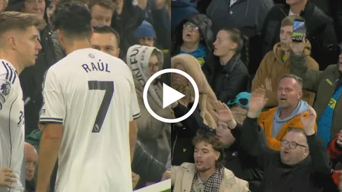 Afición de Wolves dedicó épico cántico a Raúl Jiménez en Craven Cottage