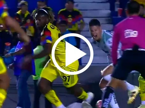 La jugada con la que Saint-Maximin humilló a James Rodríguez