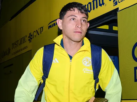 Alexis Gutiérrez calienta el partido entre América vs. Toluca