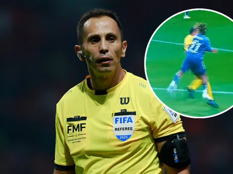 Así terminó el árbitro Santander tras el fuerte choque con Maximin