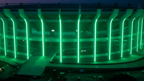 Así luciría el Estadio Azteca con su nueva iluminación con luces led.
