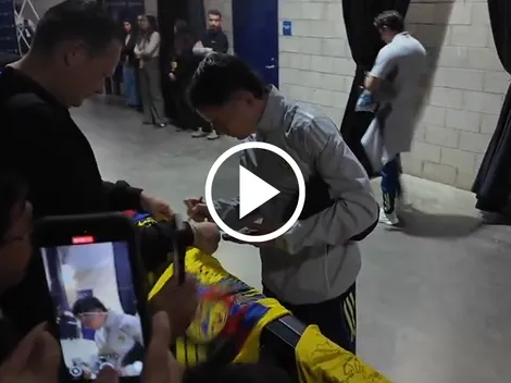 El humilde gesto de Álvaro Fidalgo con la afición de América