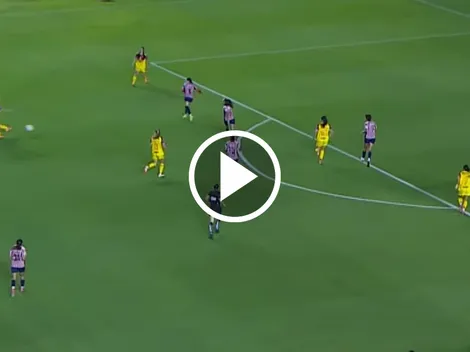 Con ayuda de Espino, Nicki Hernández señaló un gol desde lejos para América Femenil