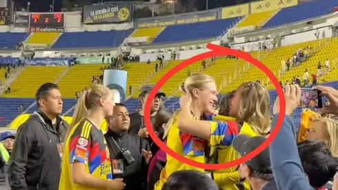 Annie Karich junto a su familia tras lograr el pase a la Final