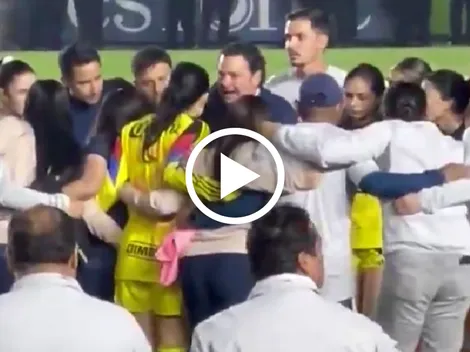 El emotivo gesto de Santiago Baños con América Femenil tras la final de ida