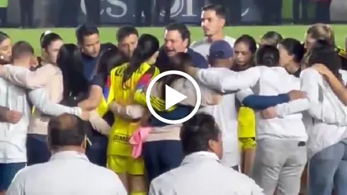 El emotivo gesto de Santiago Baños con América Femenil tras la final de ida