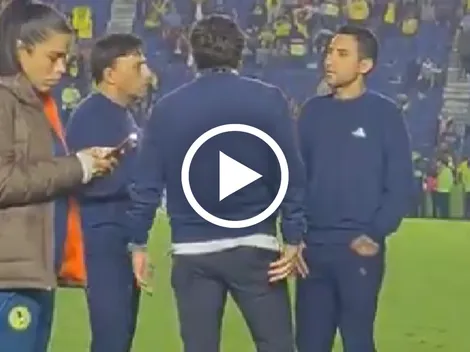 ¿Se va? Baños sostuvo larga platica con Villacampa tras la final de ida