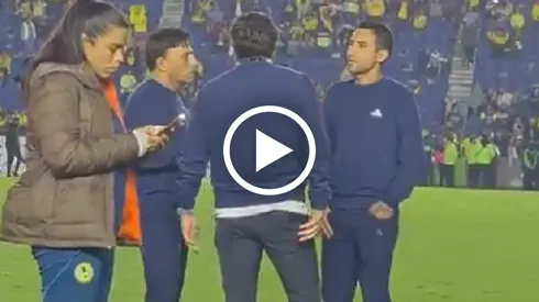 ¿Se va? Baños sostuvo larga platica con Villacampa tras la final de ida