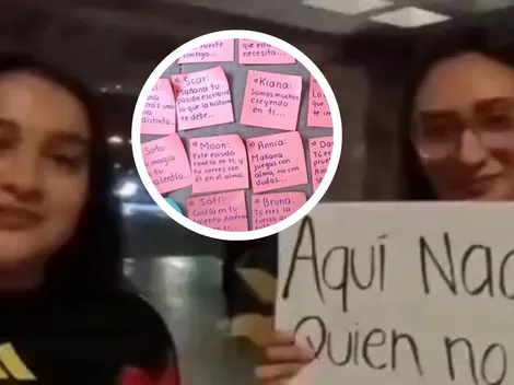 Aficionadas de América Femenil entregaron regalos personalizados y dedicados a las jugadoras