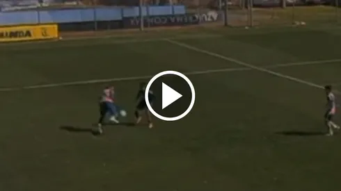 Maximin se aventó un sombrerito de otro nivel en la práctica.