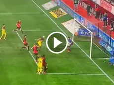 El gol de Zúñiga contra Tijuana que terminó anulado por centímetros
