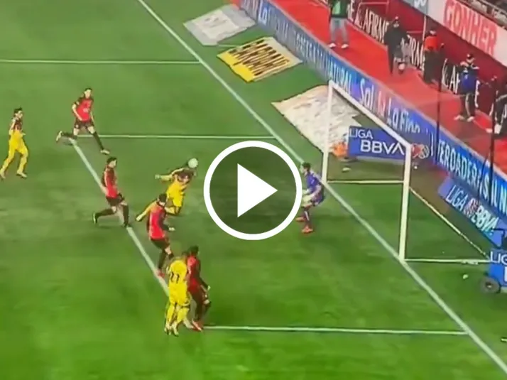 El gol de Zúñiga contra Tijuana que terminó anulado por centímetros