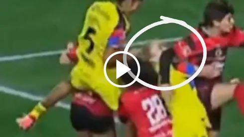 Las cámaras captaron el momento exacto en el que Isa Haas recibió el codazo que le fracturó la nariz
