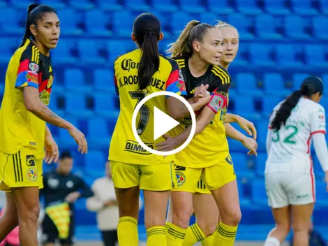 América Femenil goleó a Necaxa y se reencuentra con la victoria
