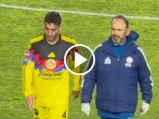 Sebastián Cáceres sale lesionado ante Pachuca y enciende las alarmas