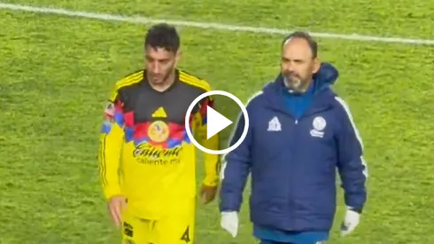 Cáceres sale tocado del empate contra Pachuca.
