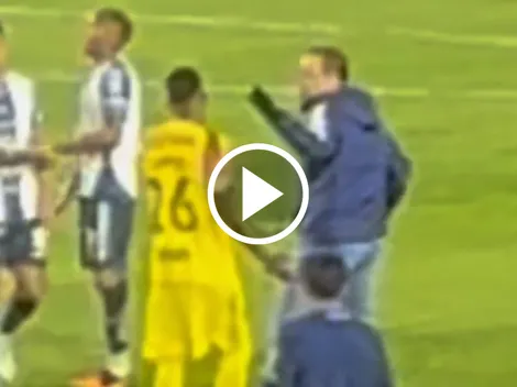 La discusión de Jardine con Cristian Borja tras igualar con Pachuca