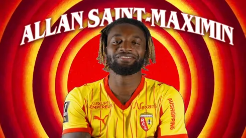 Allan Saint-Maximin fue presentado a lo Looney Tune con el RC Lens

