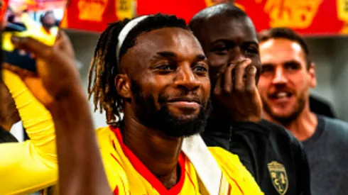 Saint-Maximin hizo su primer gol con el Lens
