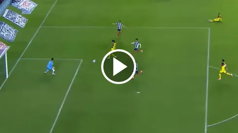 Kevin Álvarez tuvo una clara ocasión contra Monterrey
