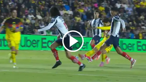 Veiga se quedó a nada de un golazo.
