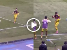 Lo que no se vio en TV del noble festejo de Raphael Veiga frente a Puebla