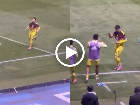 Lo que no se vio en TV del noble festejo de Raphael Veiga frente a Puebla