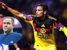 Veiga reveló la razón del emotivo abrazo que dio a Jardine tras su gol ante Puebla