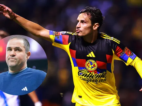 Veiga reveló la razón del emotivo abrazo que dio a Jardine tras su gol ante Puebla