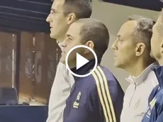 El significativo gesto de André Jardine durante el himno nacional