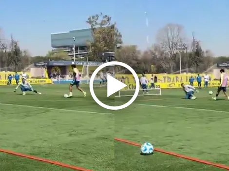 El golazo de Isaías Violante en pleno entrenamiento del América