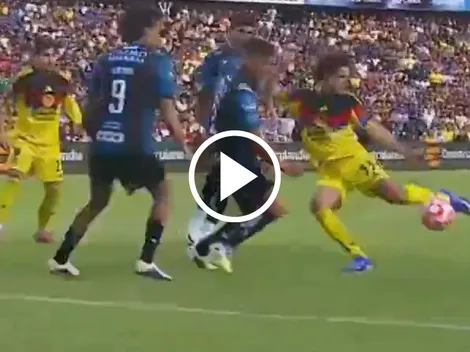 Le rompió el arco: así fue el golazo de Pato Salas ante Querétaro