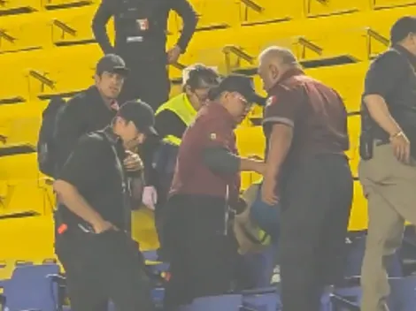 Aficionado sufre convulsión al término del México vs. Brasil en el Estadio Ciudad de Los Deportes