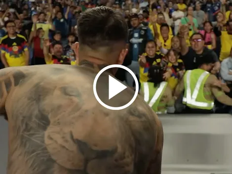 El enorme gesto de Brian Rodríguez con una pequeña fan de América