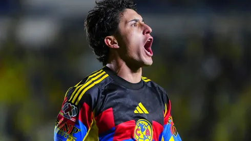 Alejandro Zendejas festeja su gol contra Monterrey.