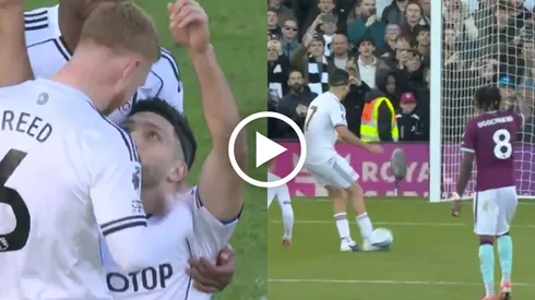 El emotivo festejo de Raúl Jiménez tras marcar de penal ante Burnley