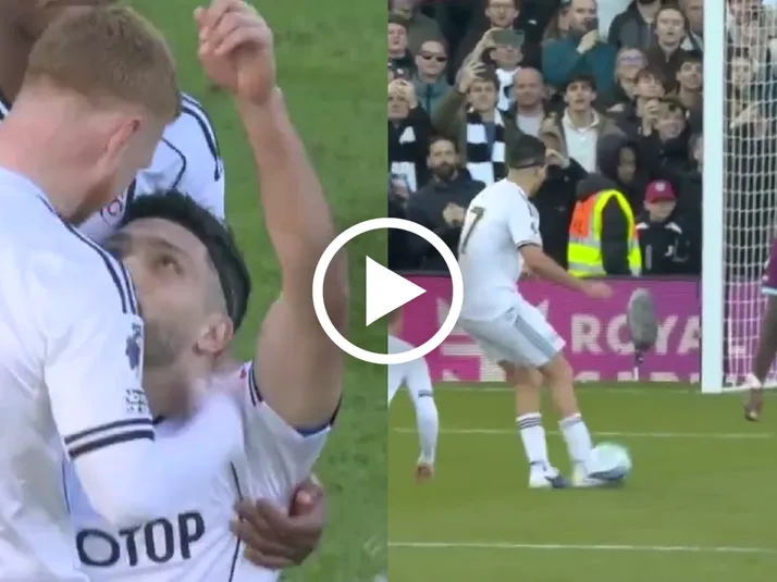 El emotivo festejo de Raúl Jiménez tras marcar de penal ante Burnley