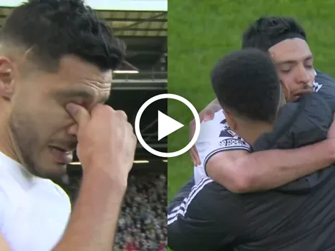 Raúl Jiménez llegó al llanto tras marcar de penal y dedicarle el gol a su papá