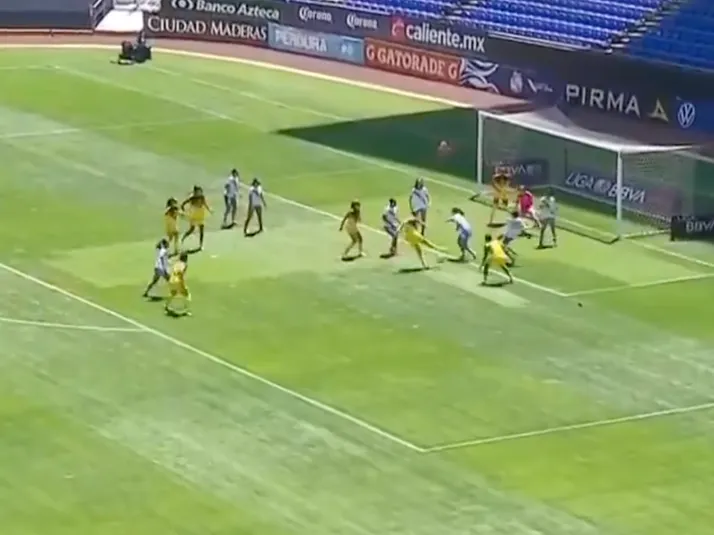 ¡Se estrenó! Así fue el primer gol de Isa Haas con la camiseta de América Femenil