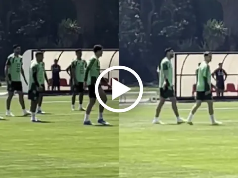 Épico video de Fidalgo y Raúl Jiménez entrenando juntos con la Selección Mexicana
