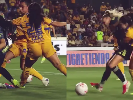 Revelan imágenes de las faltas que América Femenil recibió en el duelo vs. Tigres